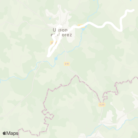 ARA Cars Région Loire Usson-en-Forez - Usson-en-Forez map