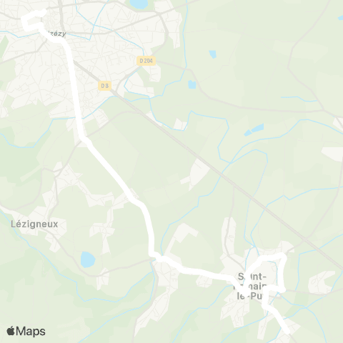 ARA Cars Région Loire Saint-Romain-le-Puy - Montbrison map