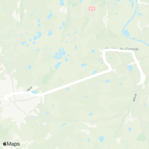 ARA Cars Région Loire Boisset-les-Montrond - Montbrison map