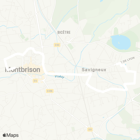 ARA Cars Région Loire Savigneux - Montbrison map