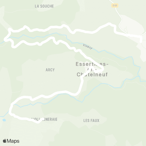 ARA Cars Région Loire Essertines-en-Chatelneuf - Essertines-en-Chatelneuf map