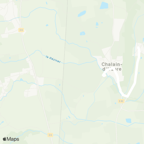 ARA Cars Région Loire Saint-Paul-d'Uzore - Chalain-d'Uzore map