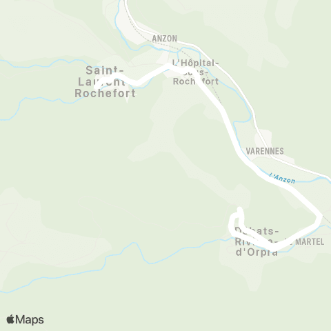 ARA Cars Région Loire St-Laurent-Rochefort - Débats-Rivière-d'Orpra map