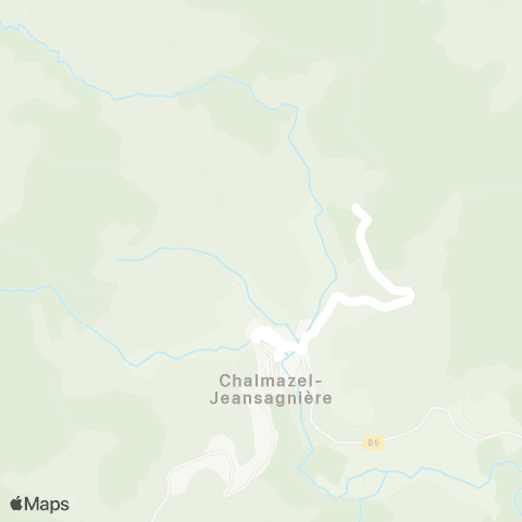 ARA Cars Région Loire Chalmazel - Chalmazel map