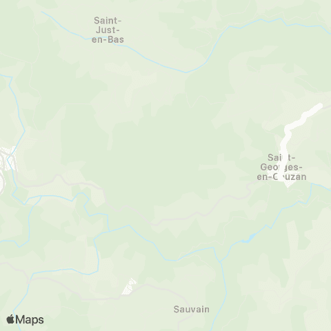 ARA Cars Région Loire St-Georges-en-Couzan - St-Georges-en-Couzan map