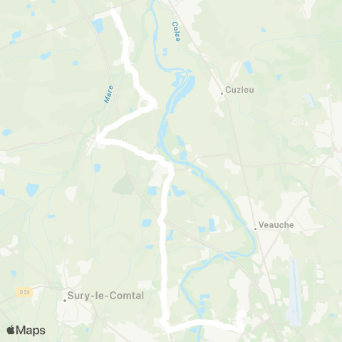 ARA Cars Région Loire Boisset-les-Montrond - Andrézieux-Bouthéon map