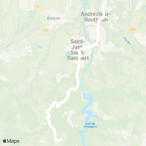 ARA Cars Région Loire Chambles - Andrézieux-Bouthéon map