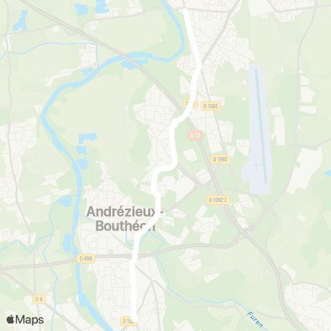 ARA Cars Région Loire Veauche - Saint Just Saint Rambert map