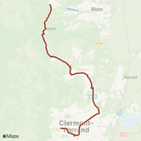 ARA Cars Région Puy-de-Dôme Enval - Volvic - Clermont-Ferrand map