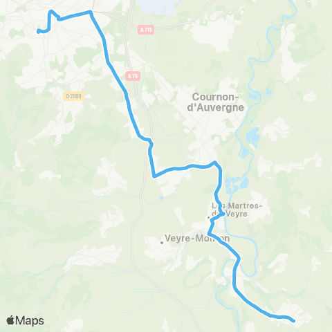 ARA Cars Région Puy-de-Dôme Vic-le-Comté - Clermont-Ferrand map