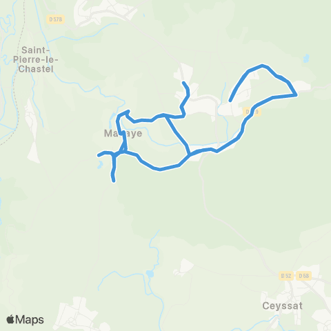 ARA Cars Région Puy-de-Dôme Coheix - École Mazayes map