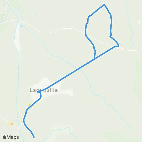ARA Cars Région Puy-de-Dôme La Chabanne - les Clos - Ec Laqueuille map