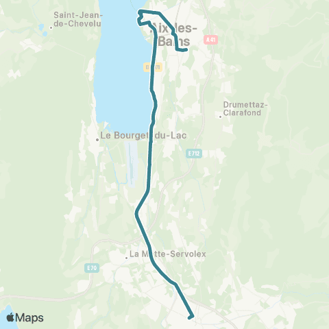 ARA Cars Région Savoie Chambéry < > Aix les Bains map