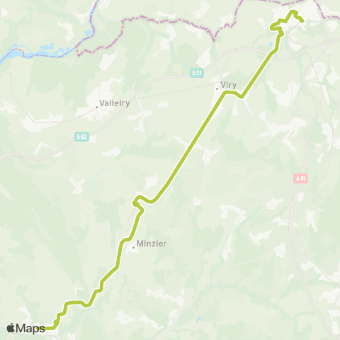 ARA Cars Région Haute-Savoie Frangy - Saint-Julien-en-Genevois map