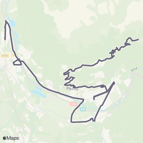 ARA Cars Région Haute-Savoie Sallanches - Passy map