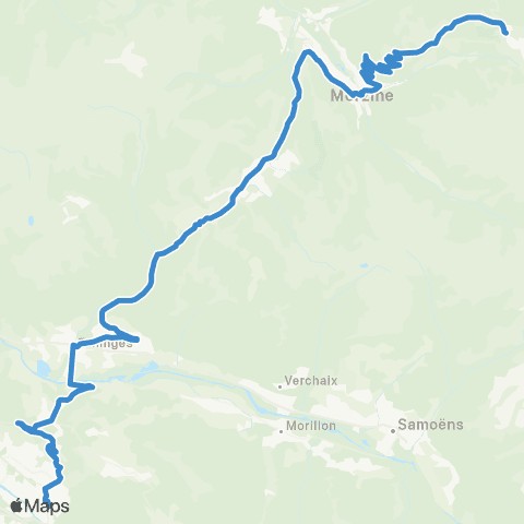 ARA Cars Région Haute-Savoie Cluses - Morzine map