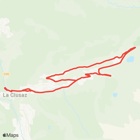 Aravis Bus Le Bossonnet - Les Confins map