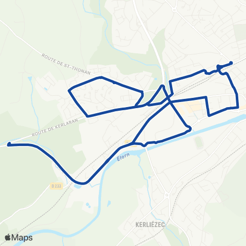 Ar Bus Kergreis - Gare routière map