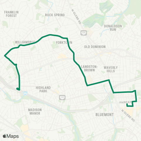 ART Ballston-VA Hosp-E Flls Chrch map