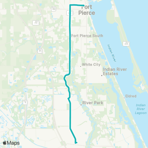 ART 25th Street Express map