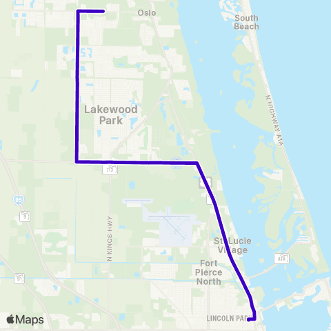 ART Lakewood Park map