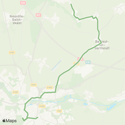 Artis Arras Gare urbaine - Farbus Moulin map