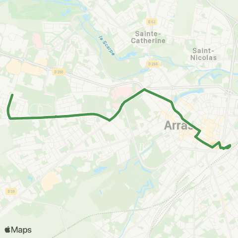 Artis Ligne 6 TAD map