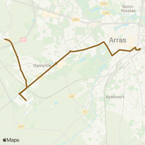 Artis Ligne 4 TAD map