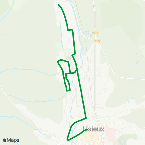 Astrobus Lisieux Mitterrand - Lisieux Québec map