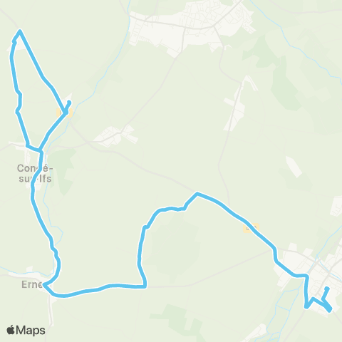 Astrobus Vieux Fumé - Saint-Pierre-sur-Dives map