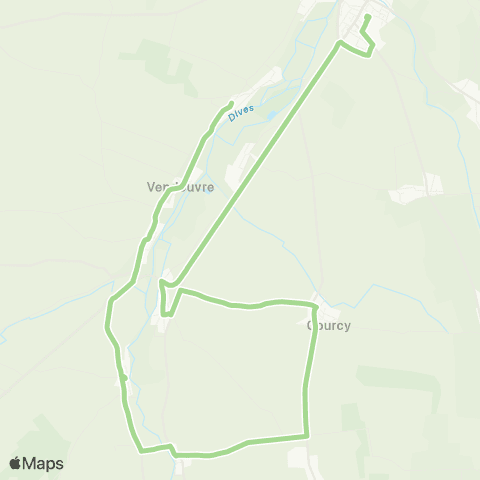 Astrobus Grisy - Saint-Pierre-sur-Dives map