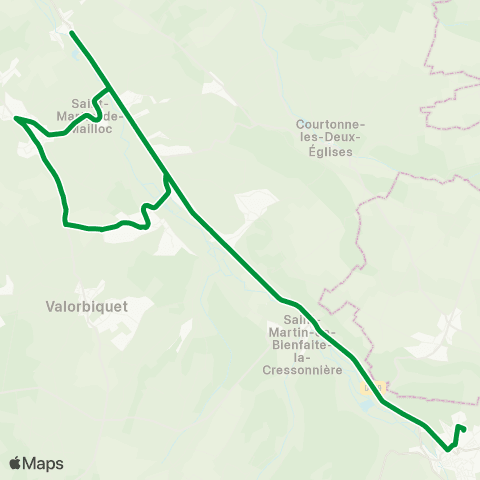 Astrobus St Pierre de Mailloc - Orbec map