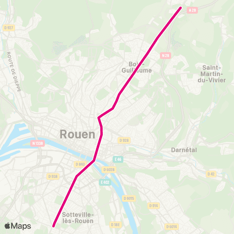 FAST Plaine de la Ronce <> Stade Diochon map