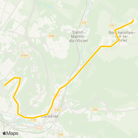 Astuce Scolaires Bois Breton <> Lycée Flaubert map