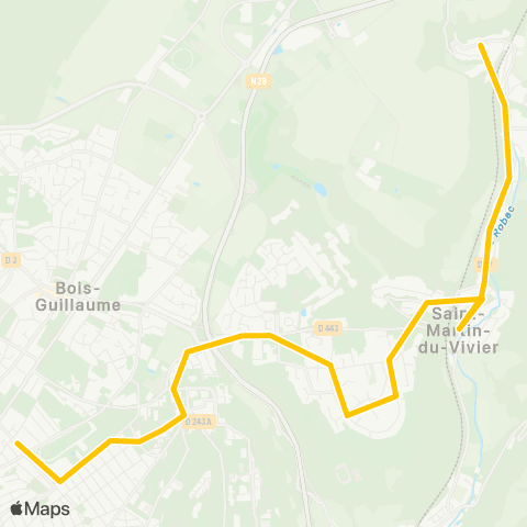 Astuce Scolaires Route d'Isneauville <> Lycée Flaubert / Coll. St-Victrice map