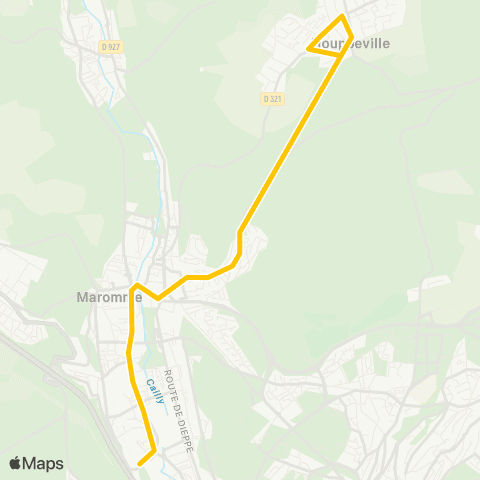 Astuce Scolaires Place du Vivier <> Lycée du Cailly map