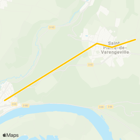 Astuce Scolaires Rue d'Hectot / Salle des fêtes <> Collège Gustave Flaubert map