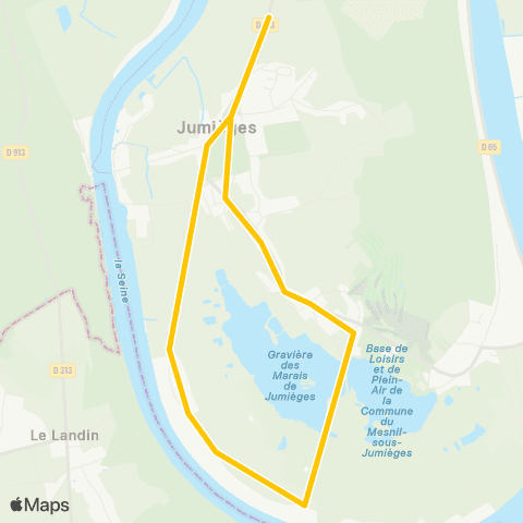 Astuce Scolaires Route de Yainville <> École de Jumièges map