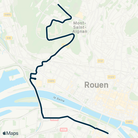 Astuce Mont aux Malades <> Champlain map