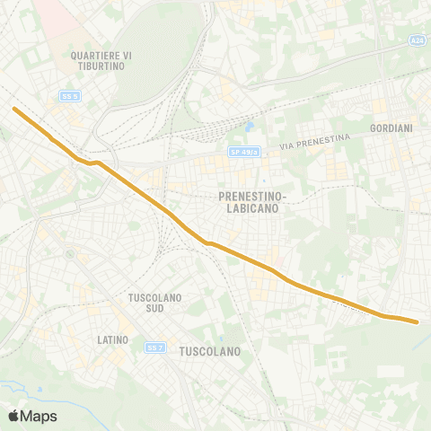 ATAC Roma - Centocelle map