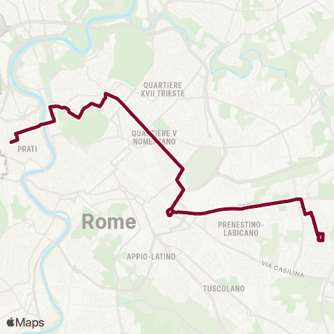 ATAC Linea 19nav map