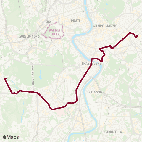 ATAC Linea H map
