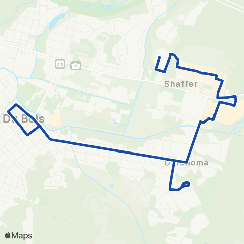 ATA DuBois Blue map