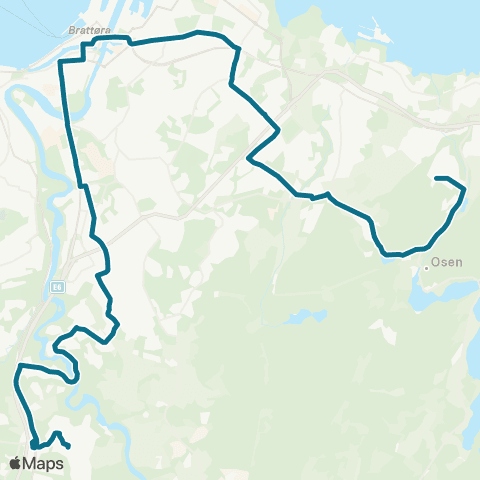 AtB Sæterbakken - Strindheim - Sentrum - Ratesvingen map