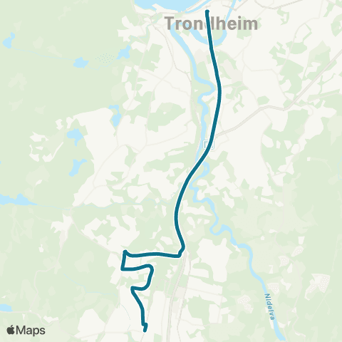 AtB Nattbuss Kolstad / Heimstad map