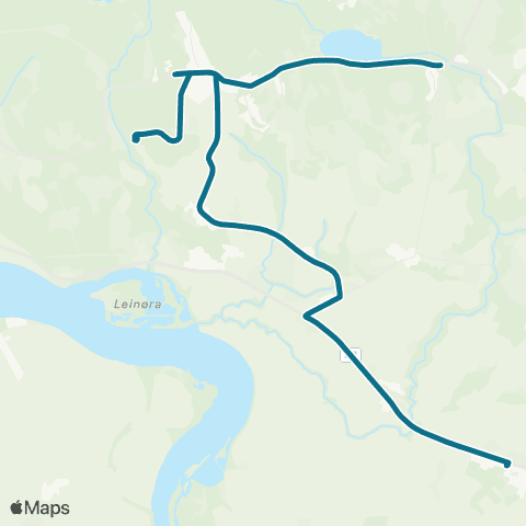 AtB Lauglo / Fjøsvollan - Leinum - Nyp map