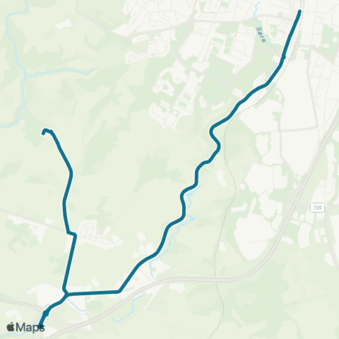 AtB City Syd / Heimdal - Skjetlein map