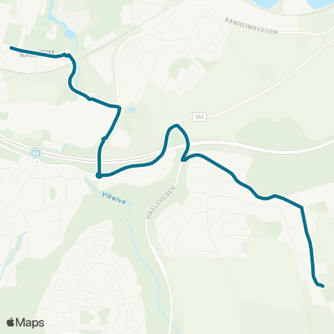 AtB Ranheim - Reppe map