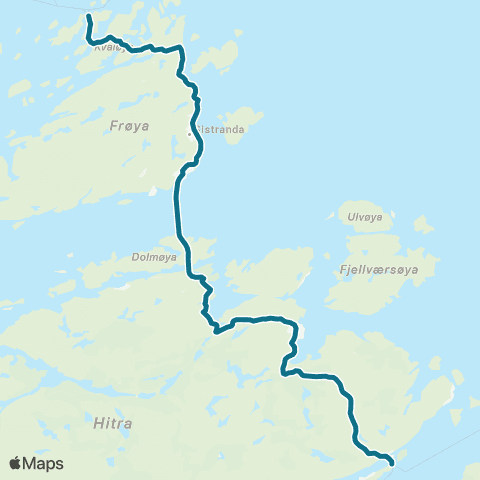 AtB (Sunde) - Sandstad - Sistranda map