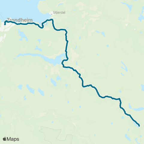 AtB Trondheim - Stjørdal - Selbu - (Tydal) map